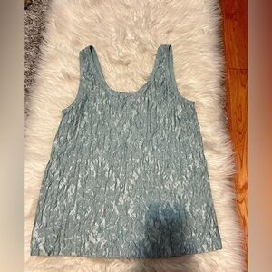 Light blue lace tank top